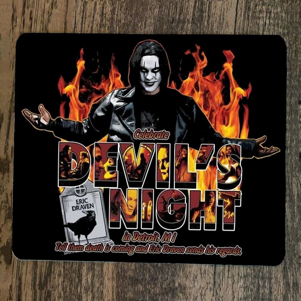 Mouse Pad Devils Night in Detroit Eric‎ Draven The Crow